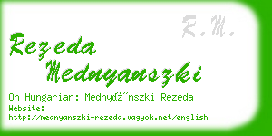 rezeda mednyanszki business card